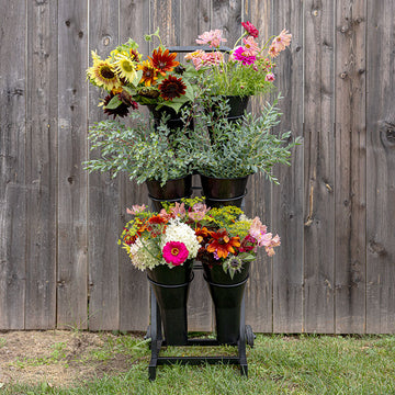 Cut Flower Display 6 Bucket Stand